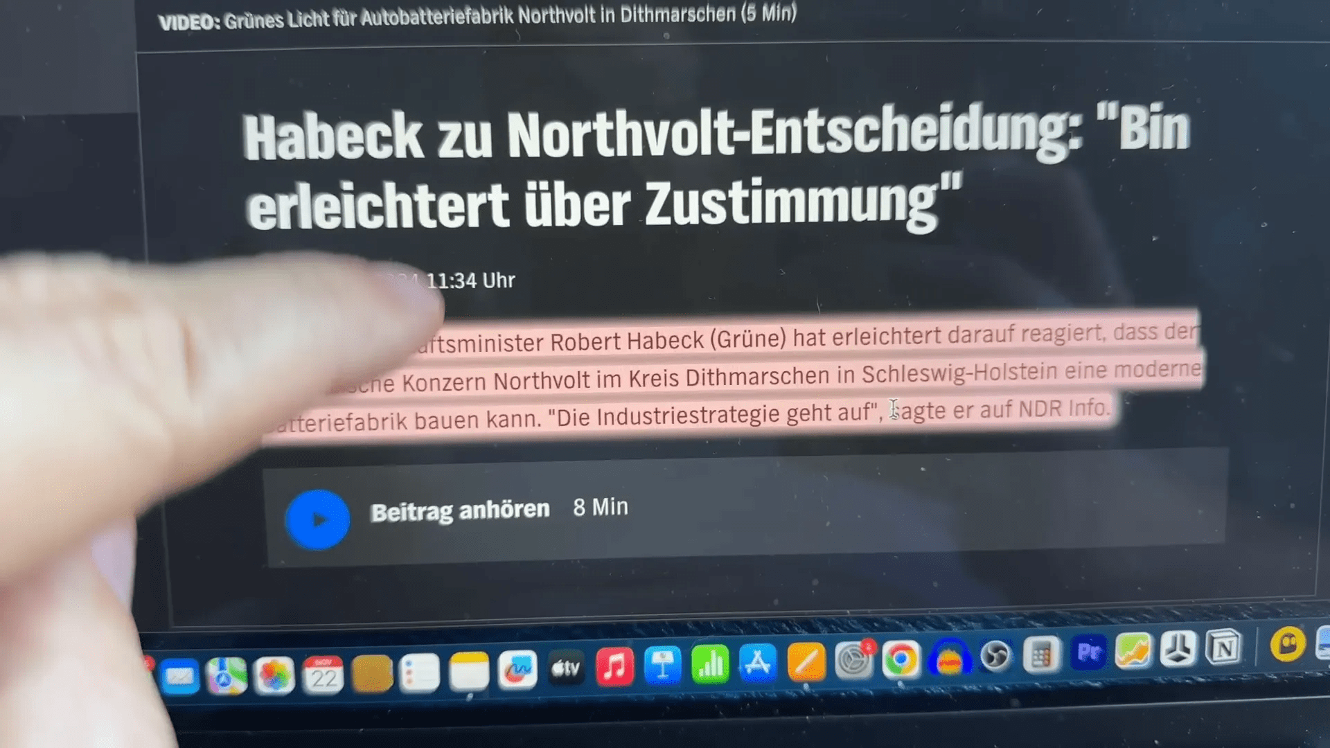 Habeck über die Industriestrategie